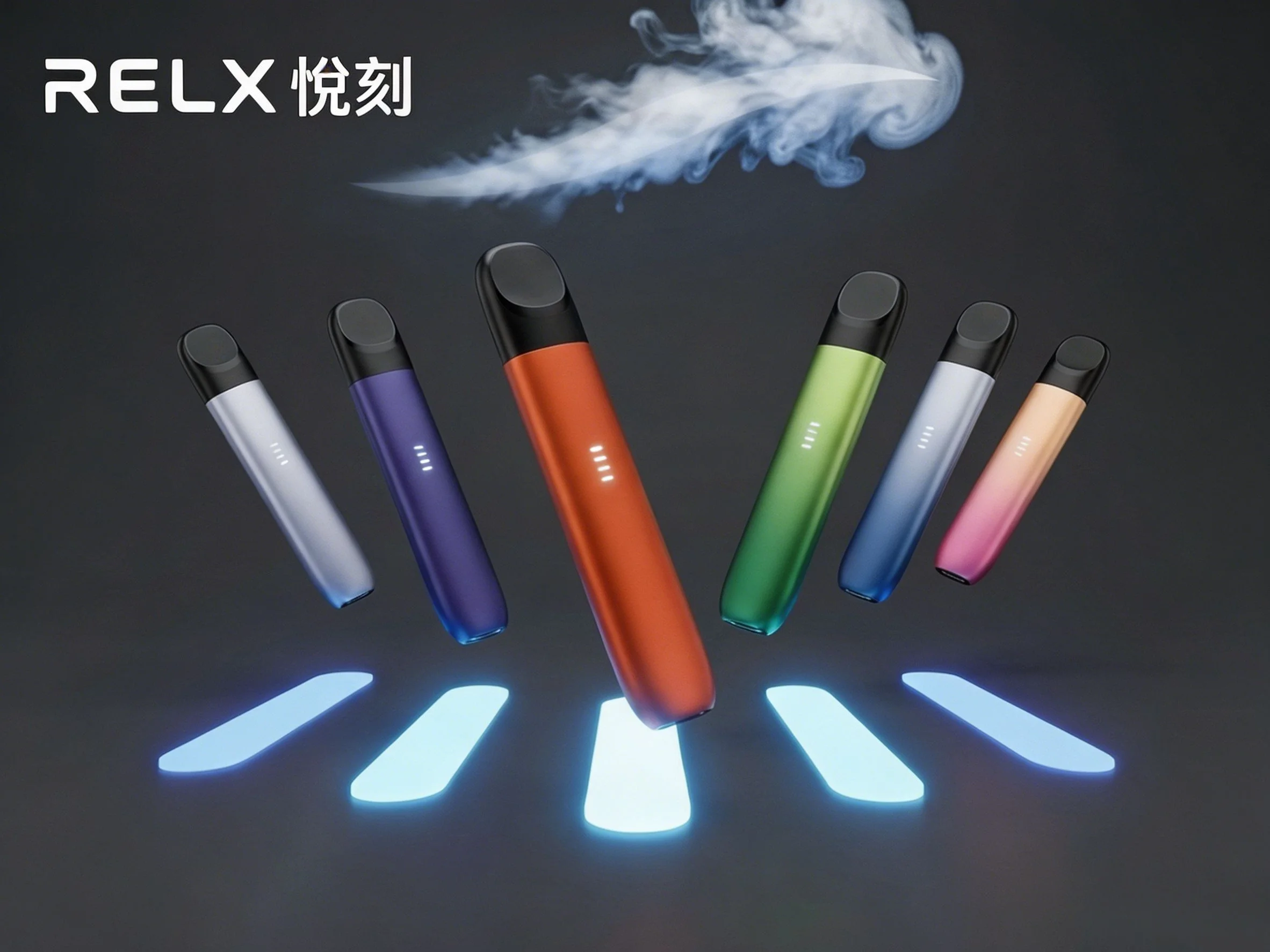台灣現貨 RELX 5代主機多色實拍與高品質通用相容煙彈搭配
